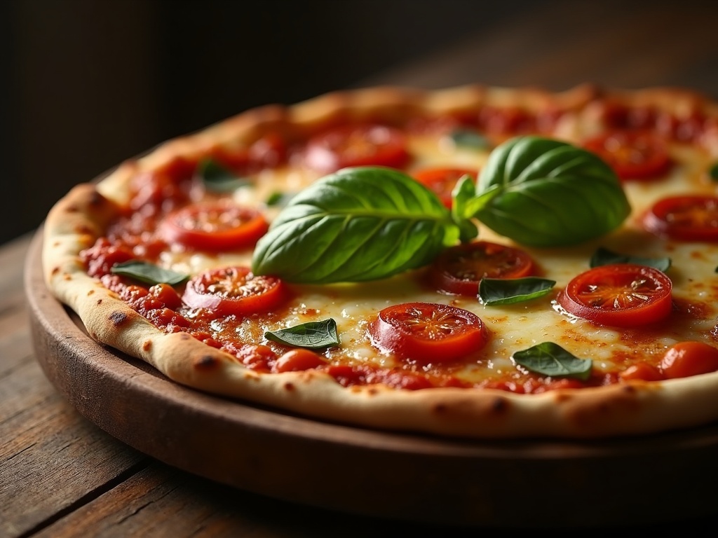 Part de pizza napolitaine fumante
